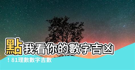 總數吉凶|數字吉兇查詢/號碼測吉兇（81數理）